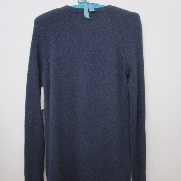 CASHMERE Sweater Dress Willy Heather Denim Blue Cuddly - Picture 11 of 11